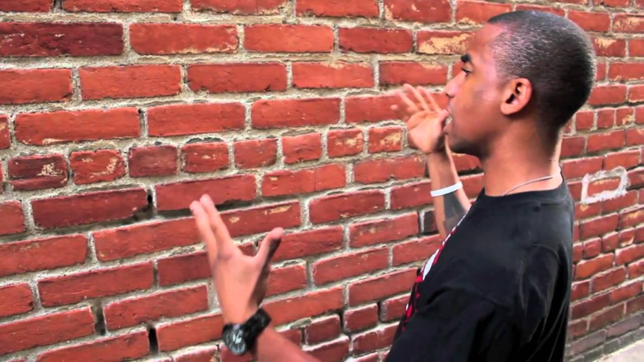 Guy talking to a wall